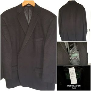Ralph Lauren 100% Camel Hair Blazer (Black)